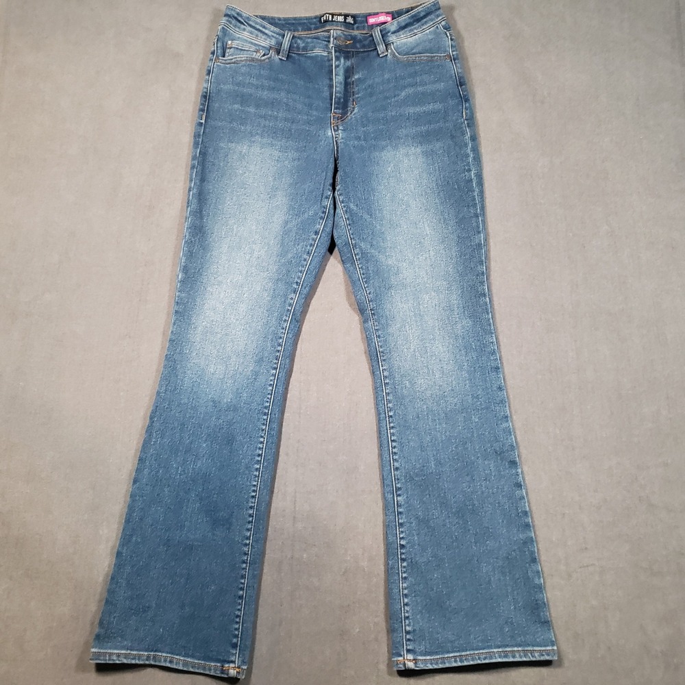 Faith Jeans Bootcut Denim Jeans Womens 6 Blue Fairfax Wash Stretch Mid Rise